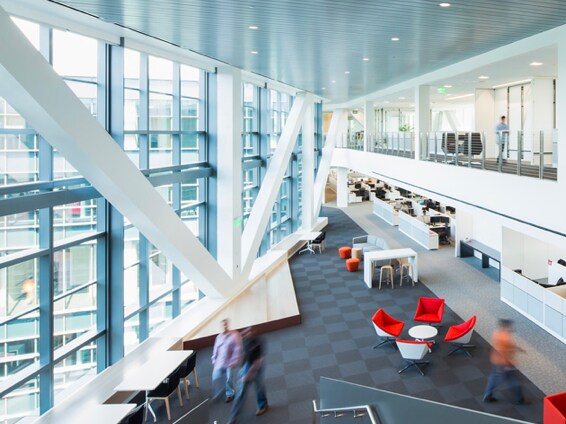 Images of the inside of the company building
